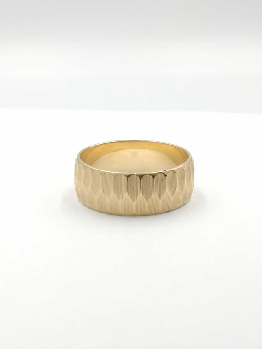 Ring - Wedding Band - Yellow Gold 14k (.585) 6.1 grams Size 10
