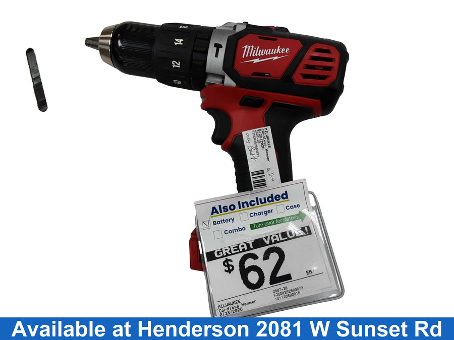 Milwaukee 2607-20 Red Cordless Hammer Drill