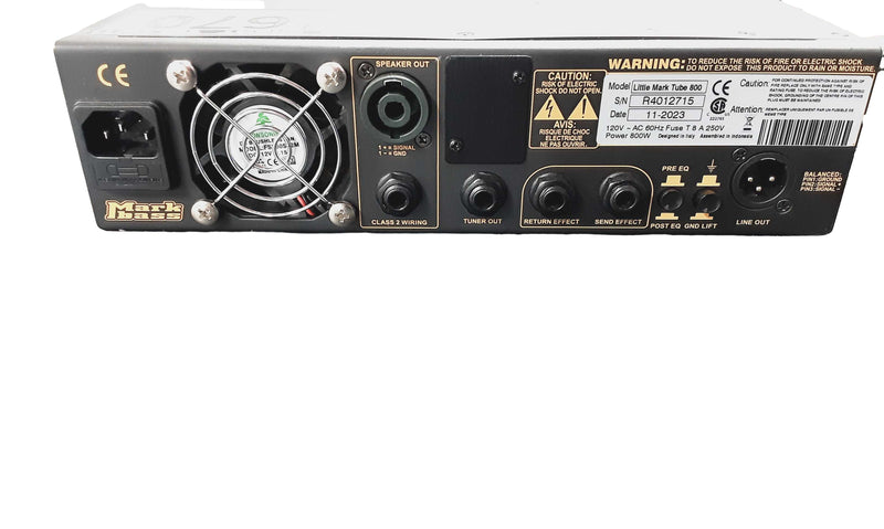 Mark Bass Little Mark Tube 800 Black Classic Audio Interface