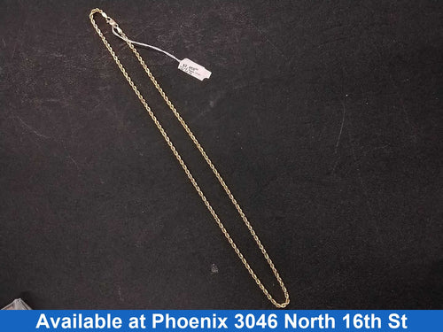 Rope Chain - Yellow Gold 14k (.585) 14.5 grams 20 inch