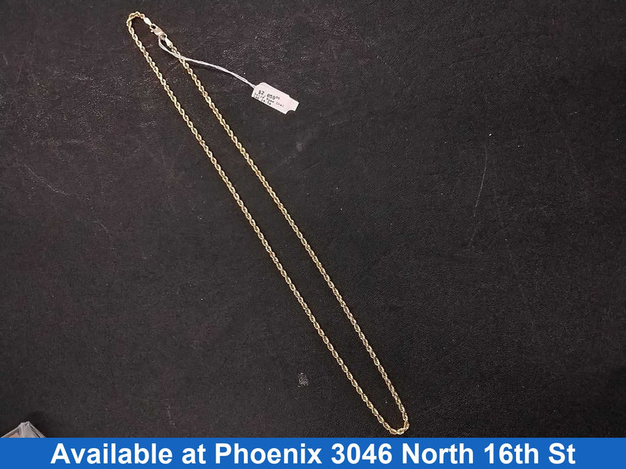 Rope Chain - Yellow Gold 14k (.585) 14.5 grams 20 inch