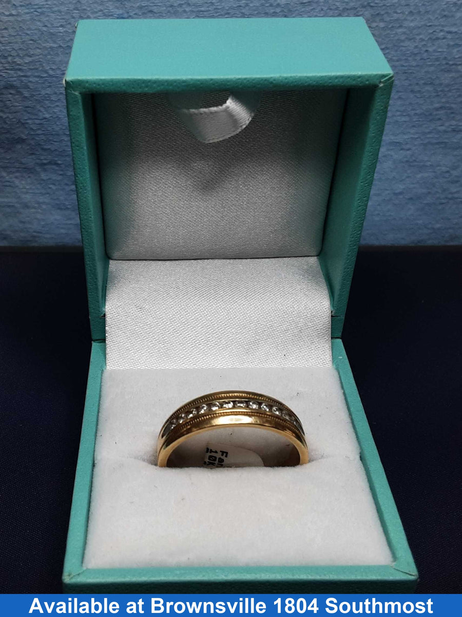Ring - Wedding Band - Yellow Gold 10k (.417) 4.4 grams Size 10