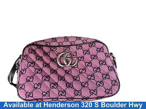 Gucci Multicolor Matelasse Small Gg Marmont Pink Purse / Handbag