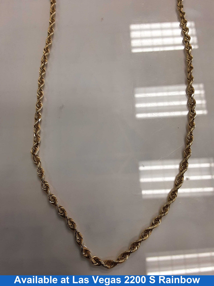 Rope Chain - Yellow Gold 14k (.585) 17.5 grams 17 inch