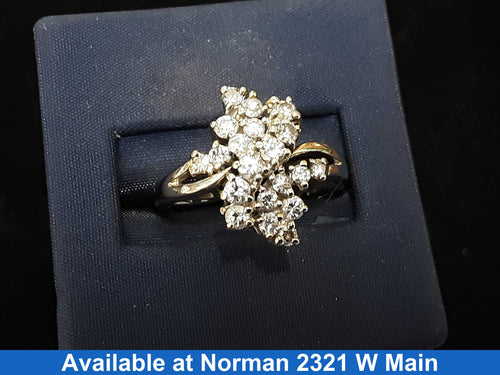 Women's Ring - White Gold 14k (.585) 5.7 grams Size 9
