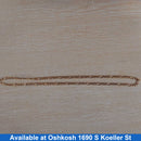 Figaro Chain - Yellow Gold 14k (.585) 17.5 grams 20 inch