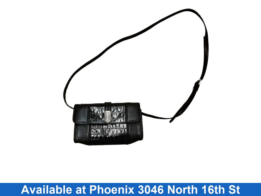 Brighton Leather Cross Body Black Purse / Handbag