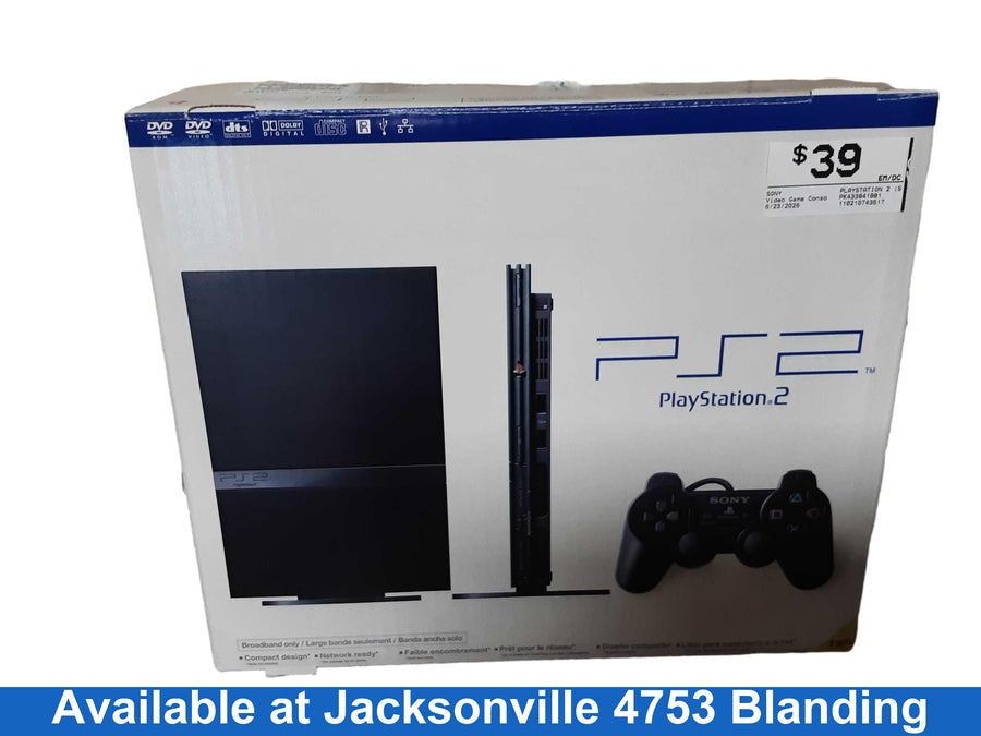 Sony Playstation 2 (Slim) Black Video Game Console
