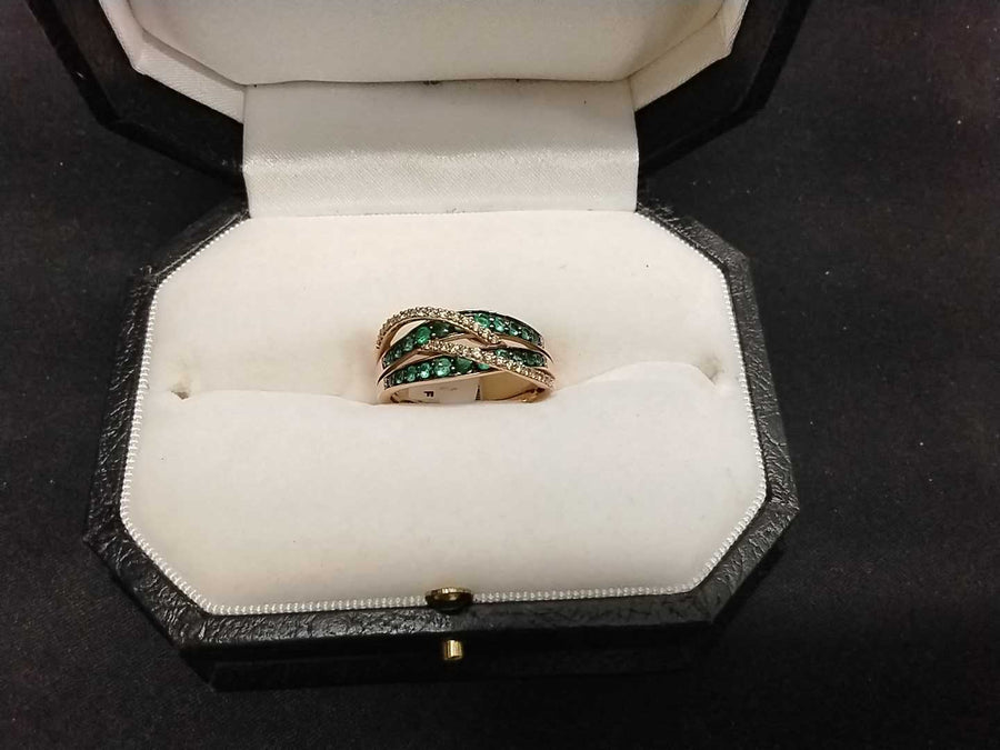 Women's Ring - Yellow Gold 14k (.585) 4.6 grams Size 9.5