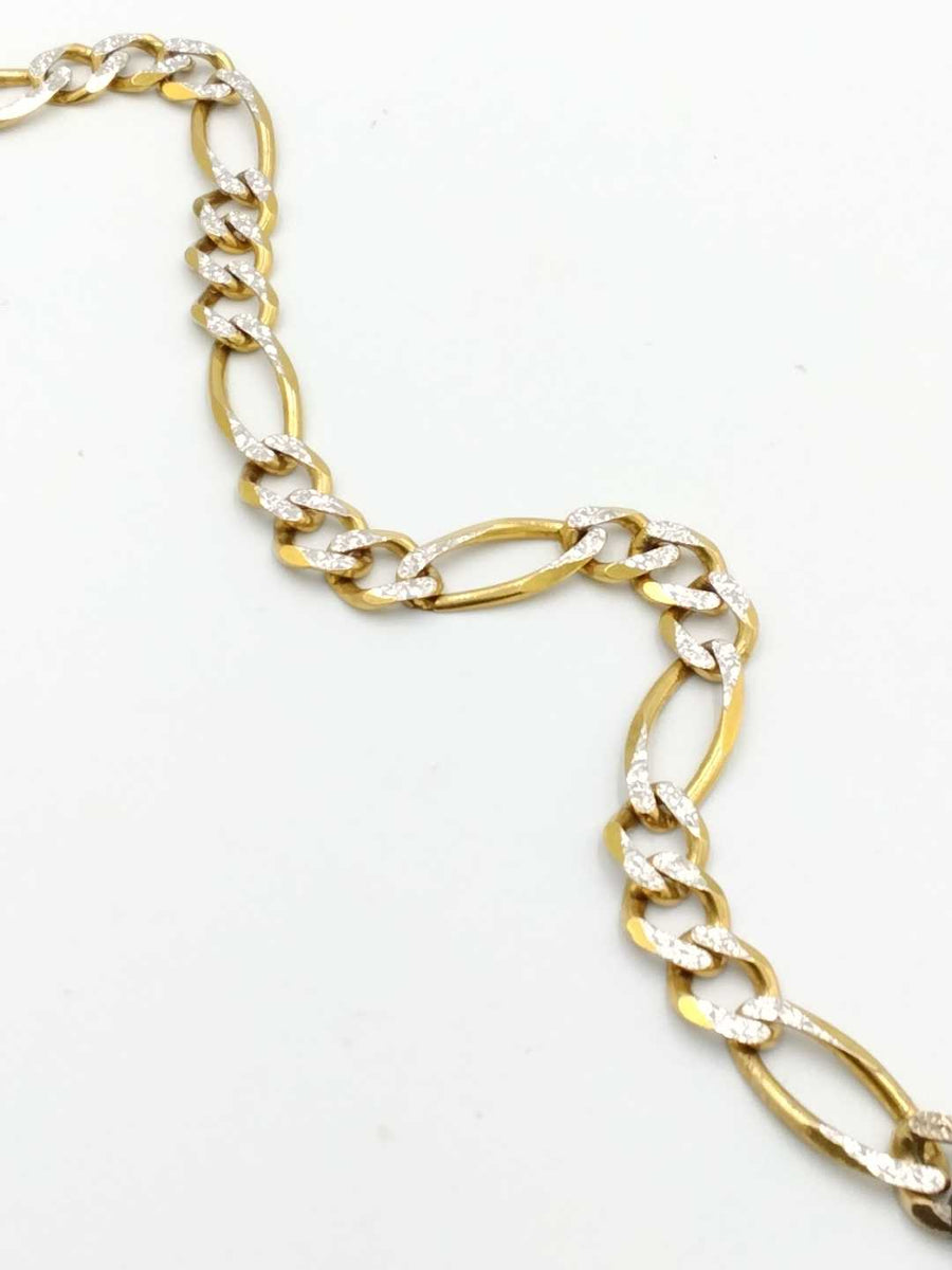 Figaro Bracelet - Yellow Gold 10k (.417) 13.3 grams 9 inch