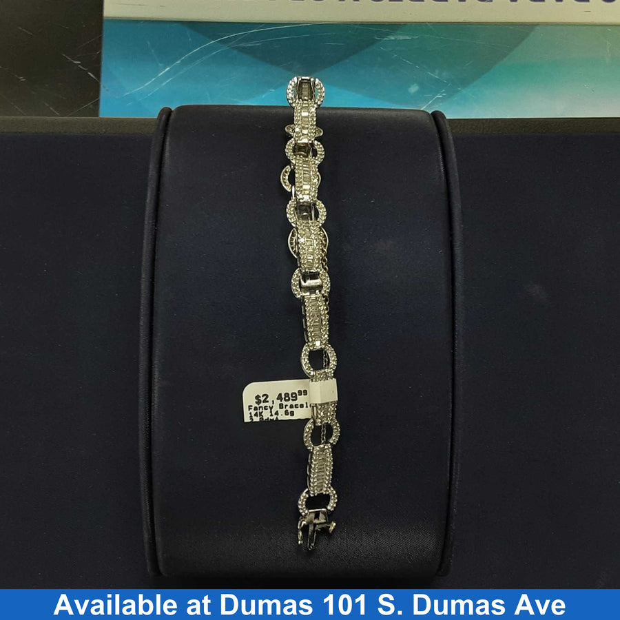 Bracelet - White Gold 14k (.585) 14.6 grams 7 inch