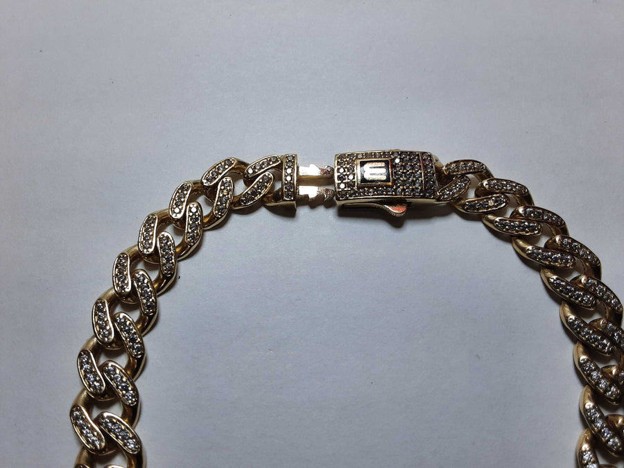 Cuban Link Bracelet - Yellow Gold 10k (.417) 16.5 grams 8 inch
