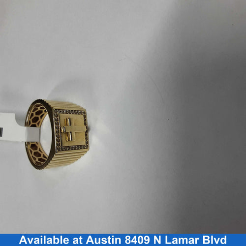 Men's Ring - Yellow Gold 14k (.585) 5.7 grams Size 9