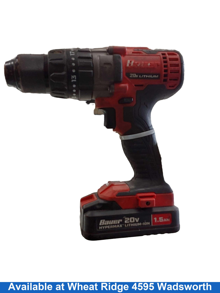 Bauer 1792c-b1 Red Cordless Hammer Drill