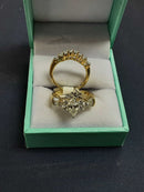 Ring - Engagement Set - Yellow Gold 14k (.585) 5.6 grams Size 8.5