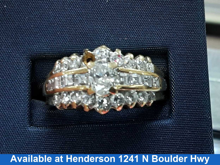 Women's Ring - Yellow Gold 14k (.585) 8.2 grams Size 20