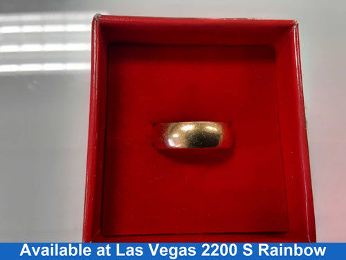 Ring - Wedding Band - Yellow Gold 14k (.585) 4.1 grams Size 20