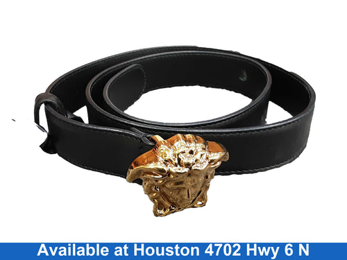Versace Dcdd442 Black Belt / Buckle