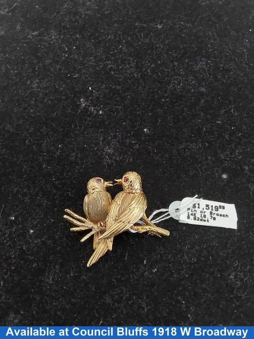 Broach - Yellow Gold 14k (.585) 10.7 grams