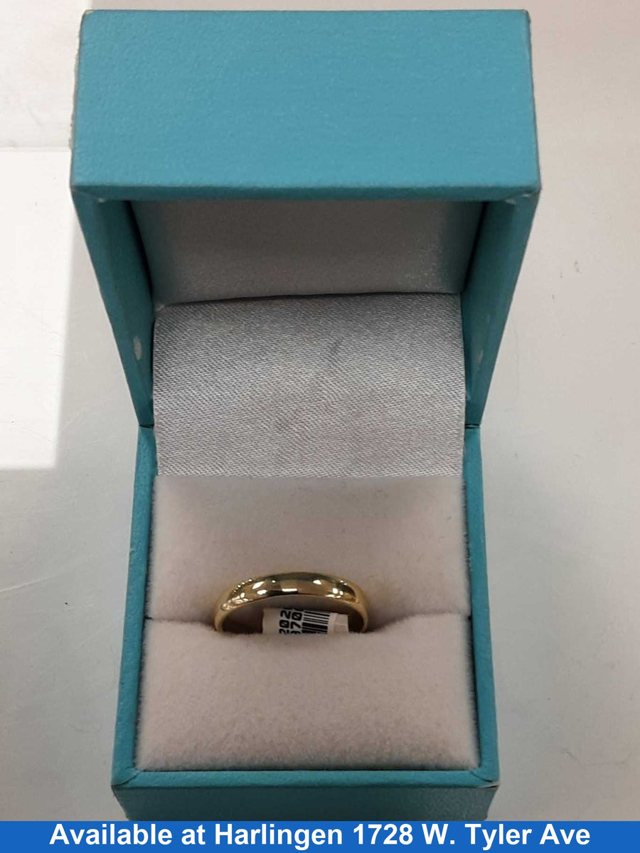 Ring - Wedding Band - Yellow Gold 10k (.417) 2 grams Size 7