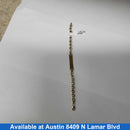 ID Bracelet - Tricolor Gold 14k (.585) 4 grams 5 inch