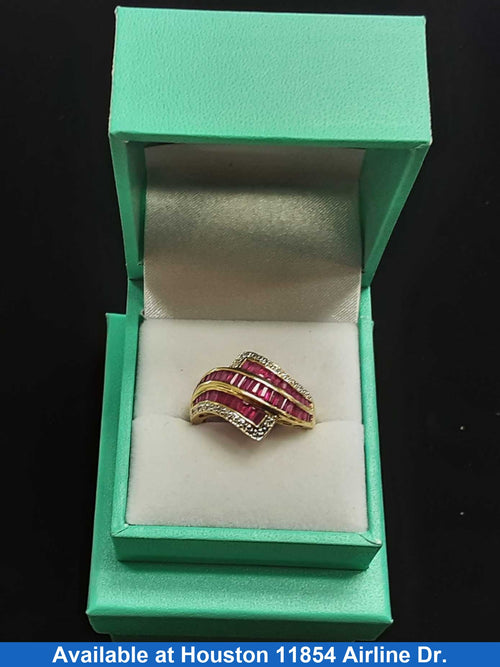 Women's Ring - Yellow Gold 14k (.585) 3.5 grams Size 8.5