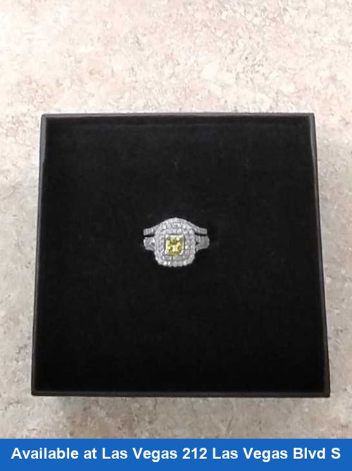 Ring - Engagement Set - White Gold 14k (.585) 9.4 grams Size 6