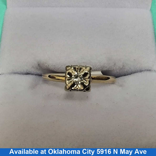 Women's Ring - Yellow Gold 14k (.585) 1.8 grams Size 6.5