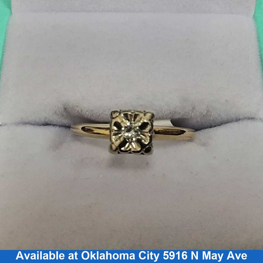 Women's Ring - Yellow Gold 14k (.585) 1.8 grams Size 6.5