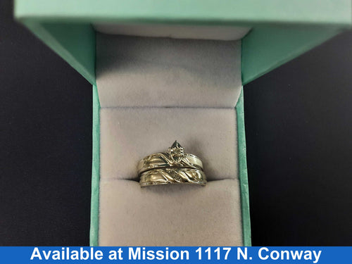 Ring - Engagement Set - White Gold 10k (.417) 4.1 grams Size 20
