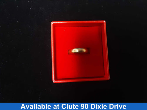 Ring - Wedding Band - Yellow Gold 14k (.585) 4.8 grams Size 6.5
