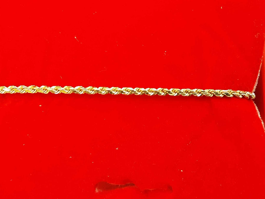 Rope Bracelet - Yellow Gold 14k (.585) 2.8 grams 7 inch