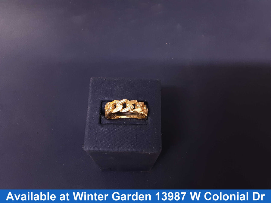 Women's Ring - Yellow Gold 14k (.585) 3.7 grams Size 10