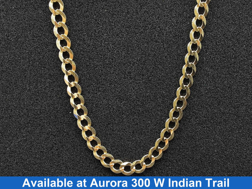 Cuban Link Chain - Yellow Gold 10k (.417) 30.3 grams 22 inch