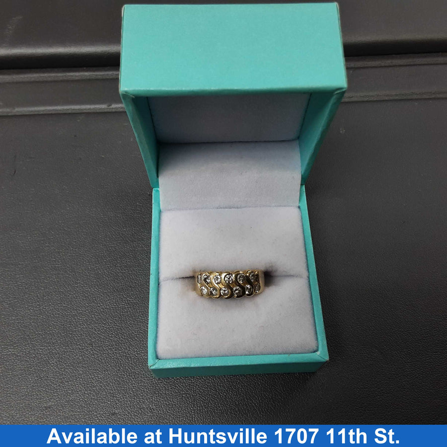 Ring - Wedding Band - Yellow Gold 14k (.585) 4.3 grams Size 6.5