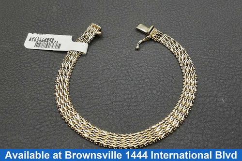 Fox Tail Bracelet - Yellow Gold 14k (.585) 11.8 grams 7 inch