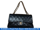 Chanel Classic Caviar Leather Black Purse / Handbag
