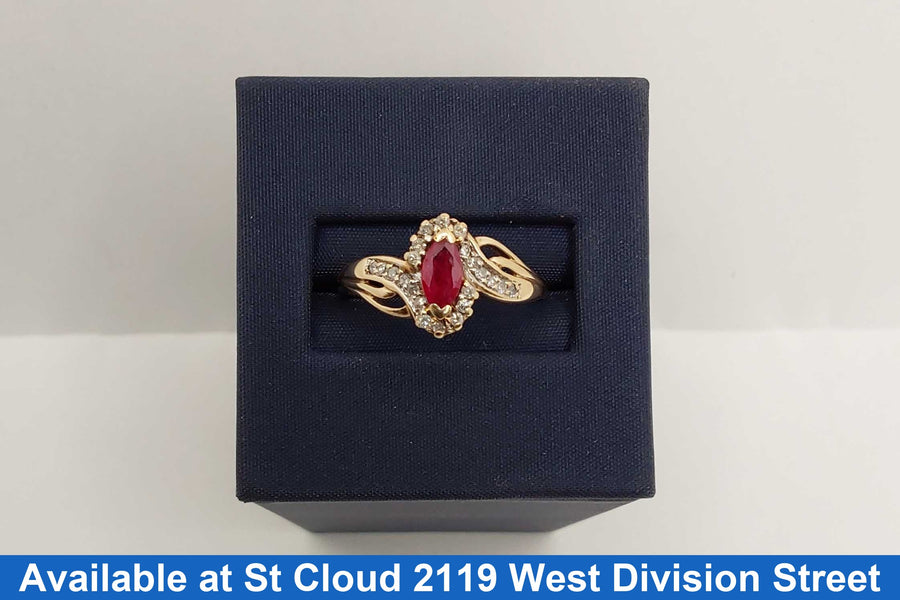 Women's Ring - Yellow Gold 10k (.417) 2.44 grams Size 9