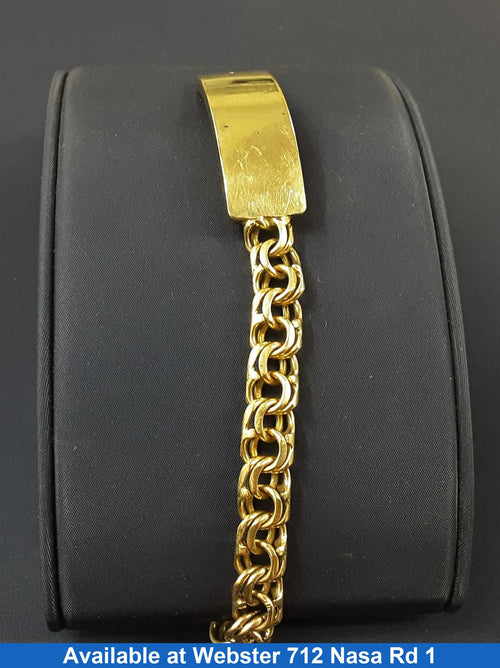 ID Bracelet - Yellow Gold 10k (.417) 28.8 grams 7 inch