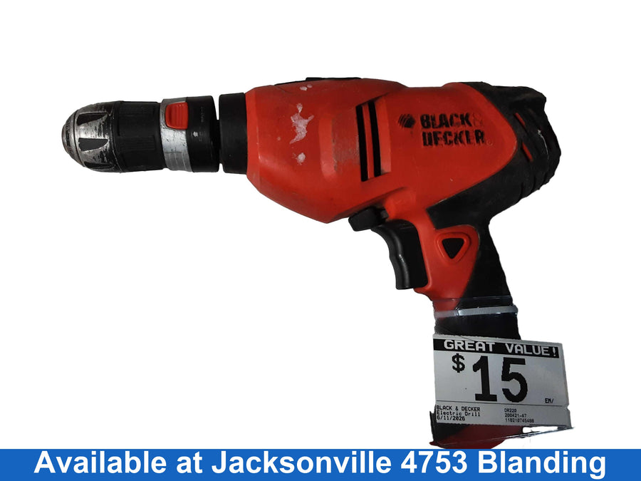 Black & Decker Dr220 Orange Corded Standard Drill