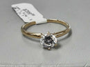 Women's Ring - Solitaire - Yellow Gold 10k (.417) 1.9 grams Size 7.5