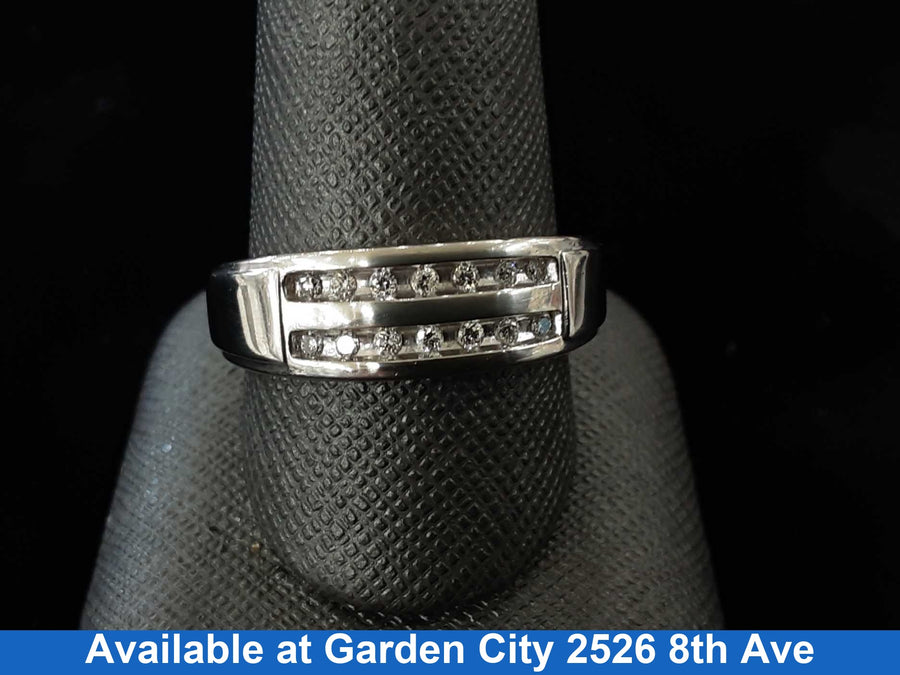 Ring - Wedding Band - White Gold 10k (.417) 5.8 grams Size 10