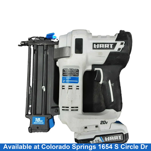 Hart Hpnr02 White Cordless Brad Nailer