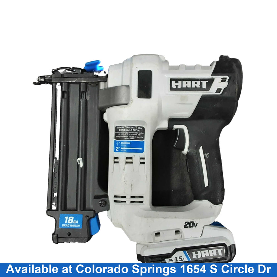 Hart Hpnr02 White Cordless Brad Nailer