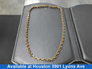 Rope Chain - Yellow Gold 10k (.417) 93.2 grams 24 inch