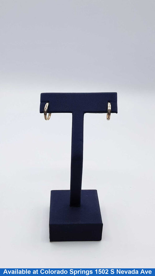Hoop Earrings - Yellow Gold 10k (.417) 0.9 grams