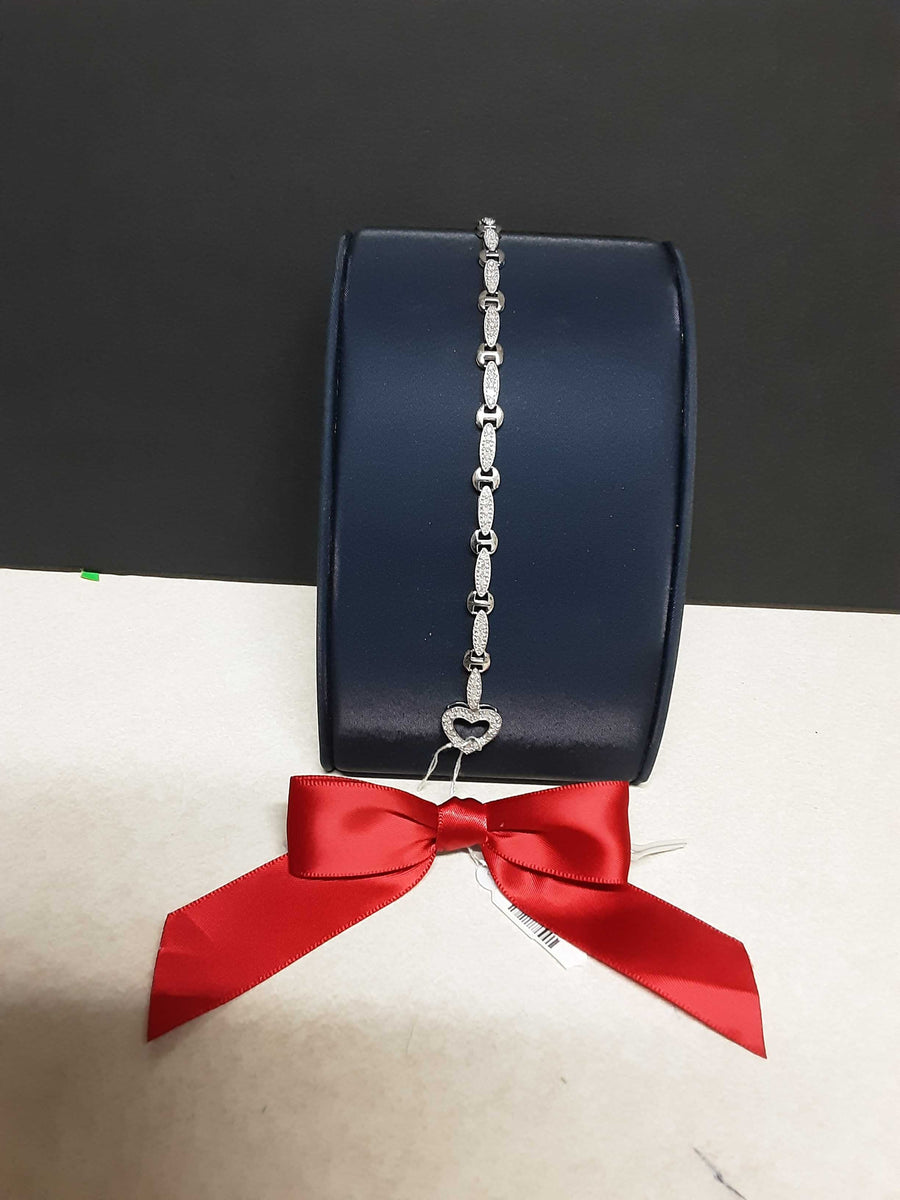 Bracelet - White Gold 10k (.417) 6.2 grams 5 inch