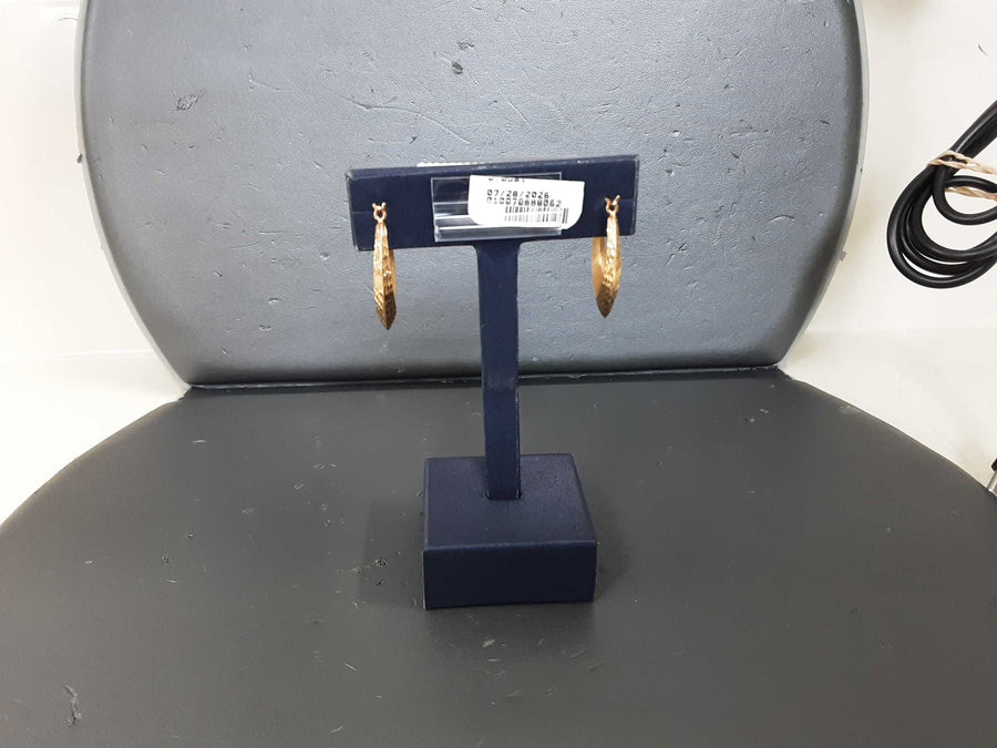 Hoop Earrings - Yellow Gold 10k (.417) 1.5 grams