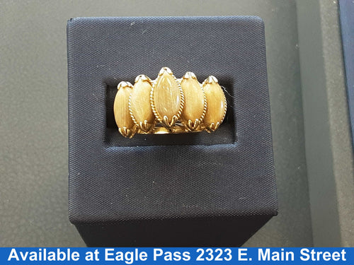 Women's Ring - Yellow Gold 14k (.585) 4.6 grams Size 7.5