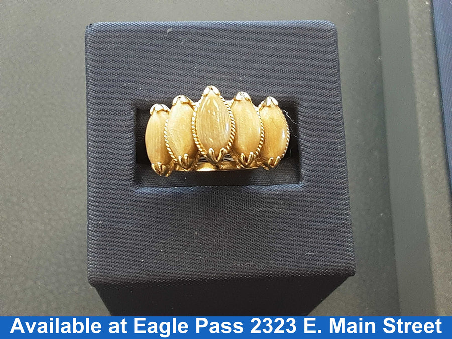 Women's Ring - Yellow Gold 14k (.585) 4.6 grams Size 7.5